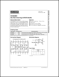 datasheet for CD4503BCM by Fairchild Semiconductor