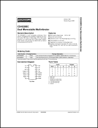 datasheet for CD4528BCM by Fairchild Semiconductor