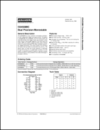 datasheet for CD4538BCWM by Fairchild Semiconductor