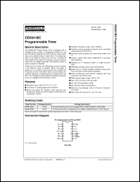 datasheet for CD4541BCMX by Fairchild Semiconductor