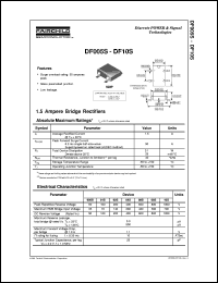 datasheet for DF01S by Fairchild Semiconductor