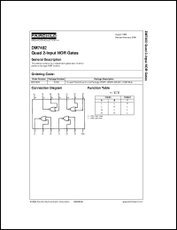 datasheet for DM7402CW by Fairchild Semiconductor