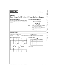 datasheet for DM7403CW by Fairchild Semiconductor