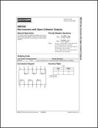 datasheet for DM7405N by Fairchild Semiconductor
