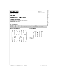 datasheet for DM7408N by Fairchild Semiconductor