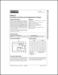 datasheet for DM74121CW by Fairchild Semiconductor