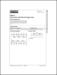 datasheet for DM7414N by Fairchild Semiconductor