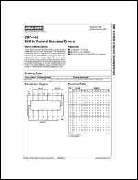 datasheet for DM74145N by Fairchild Semiconductor