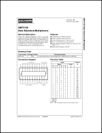 datasheet for DM74150N by Fairchild Semiconductor