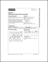 datasheet for DM74174N by Fairchild Semiconductor