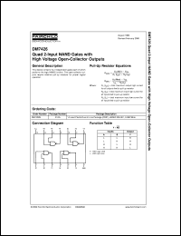 datasheet for DM7426CW by Fairchild Semiconductor