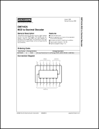 datasheet for DM7442AN by Fairchild Semiconductor