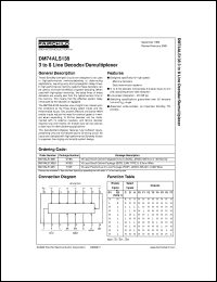 datasheet for DM74ALS138SJX by Fairchild Semiconductor