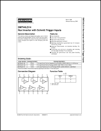 datasheet for DM74ALS14M by Fairchild Semiconductor
