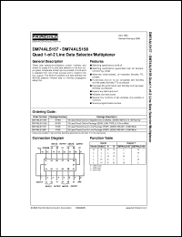 datasheet for DM74ALS157M by Fairchild Semiconductor