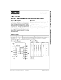 datasheet for DM74ALS253M by Fairchild Semiconductor