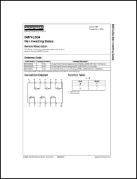 datasheet for DM74LS04MX by Fairchild Semiconductor