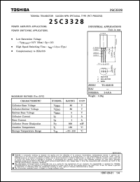 datasheet for 2SC3328 by Toshiba