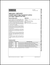 datasheet for DM74LS373SJX by Fairchild Semiconductor