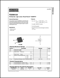 datasheet for FDD6612A by Fairchild Semiconductor