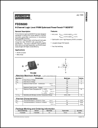 datasheet for FDD6680 by Fairchild Semiconductor