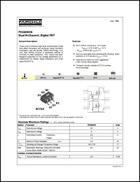 datasheet for FDG6303N by Fairchild Semiconductor