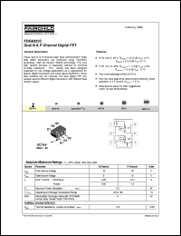 datasheet for FDG6322C by Fairchild Semiconductor