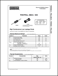 datasheet for FDLL300A by Fairchild Semiconductor