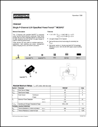 datasheet for FDN336P by Fairchild Semiconductor