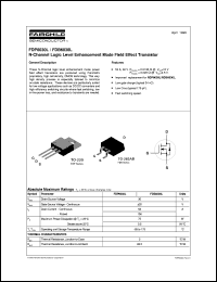 datasheet for FDP6030L by Fairchild Semiconductor