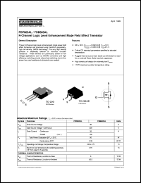 datasheet for FDP603AL by Fairchild Semiconductor