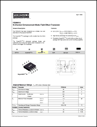 datasheet for FDR4410 by Fairchild Semiconductor