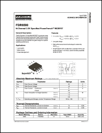datasheet for FDR6580 by Fairchild Semiconductor