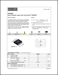datasheet for FDR8308P by Fairchild Semiconductor