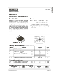 datasheet for FDR836P by Fairchild Semiconductor