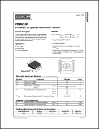 datasheet for FDR838P by Fairchild Semiconductor