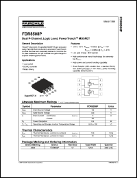 datasheet for FDR8508P by Fairchild Semiconductor