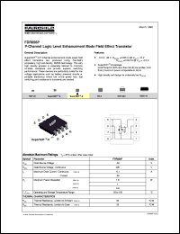 datasheet for FDR856P by Fairchild Semiconductor