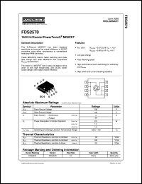 datasheet for FDS2570 by Fairchild Semiconductor