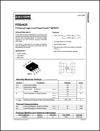 datasheet for FDS4435 by Fairchild Semiconductor