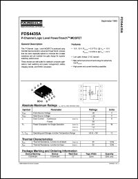 datasheet for FDS4435A by Fairchild Semiconductor