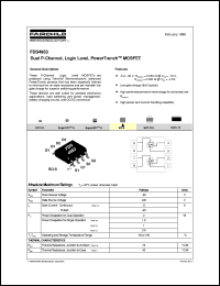 datasheet for FDS4953 by Fairchild Semiconductor