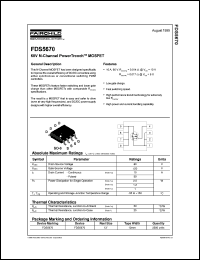 datasheet for FDS5670 by Fairchild Semiconductor
