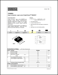 datasheet for FDS6930A by Fairchild Semiconductor