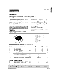 datasheet for FDS6982 by Fairchild Semiconductor