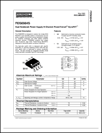 datasheet for FDS6984S by Fairchild Semiconductor