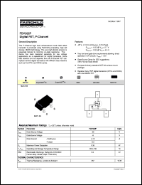 datasheet for FDV302P by Fairchild Semiconductor
