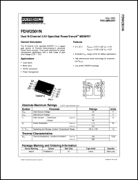 datasheet for FDW2501N by Fairchild Semiconductor