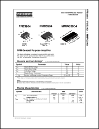 datasheet for FMB3904 by Fairchild Semiconductor