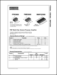 datasheet for FMB3906 by Fairchild Semiconductor